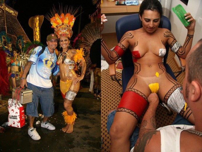 Renata Frisson on a carnival