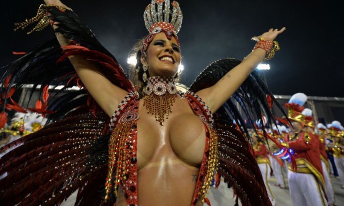 Naked carnival Brazil 1986