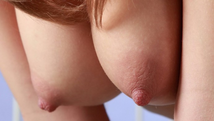Chubby nipples close -up