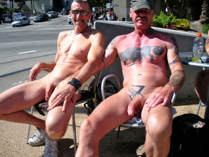 Naked men exhibitionists