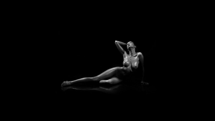 Naked ladies on a dark background