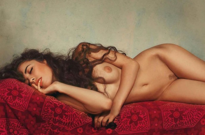 Sleeping naked beauties
