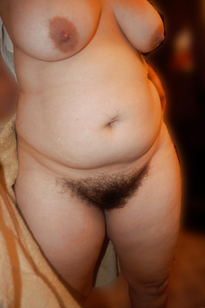 Beautiful hairy pubis