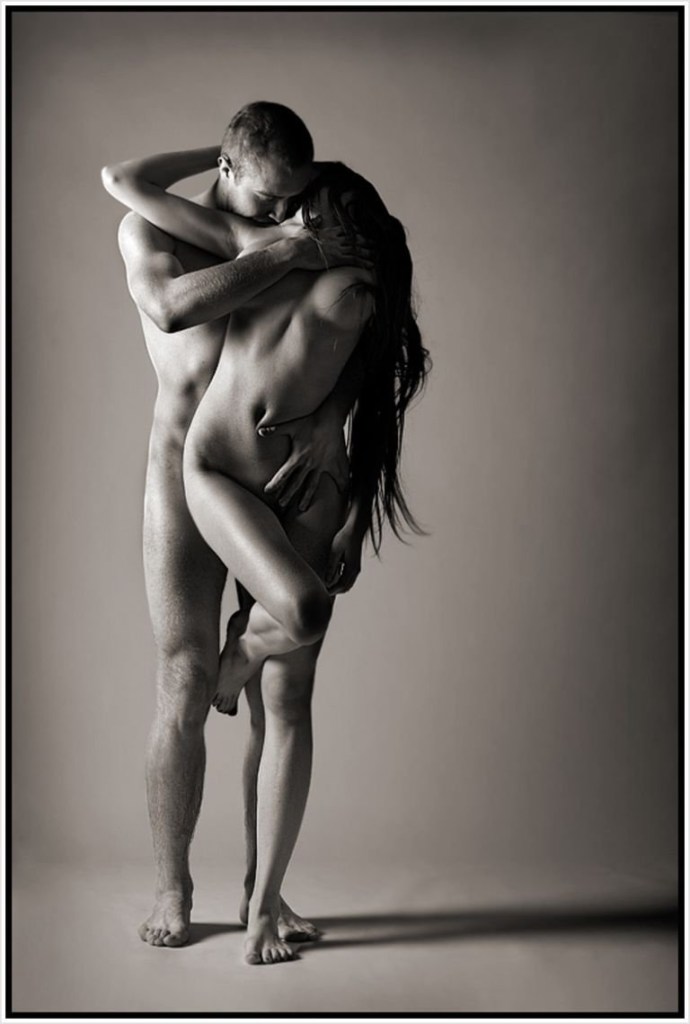 Erotic poses in nature