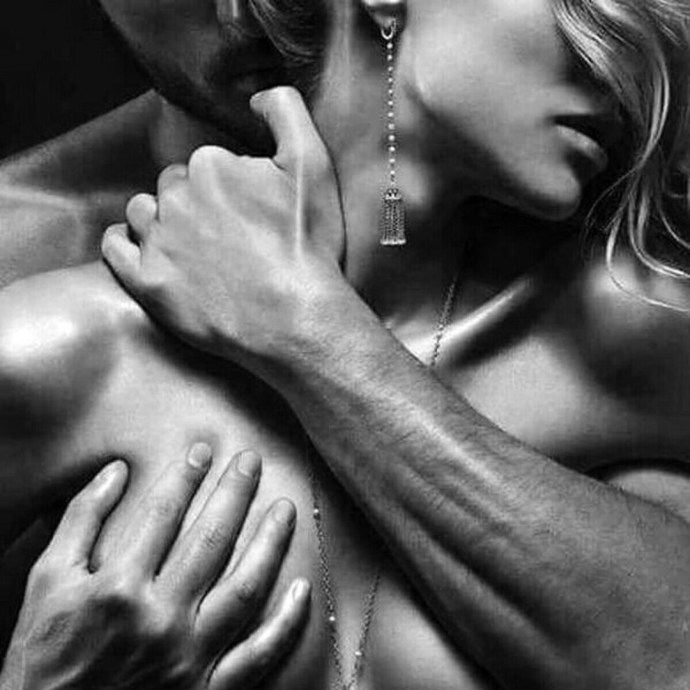 Sensual kiss