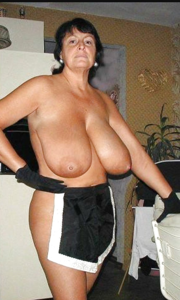 Elderly with large breasts