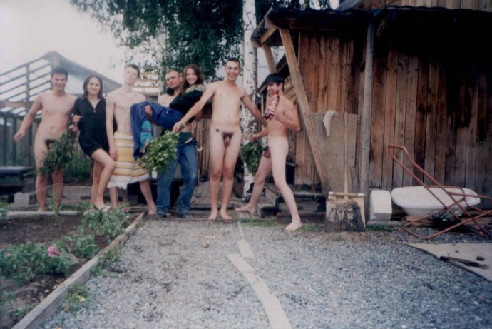 Naked village women and men