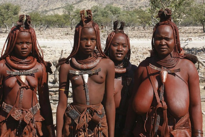 Khimba tribe in Namibia nude