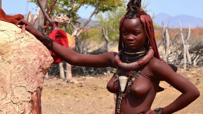 Namibia. The Khimba Broke is naked