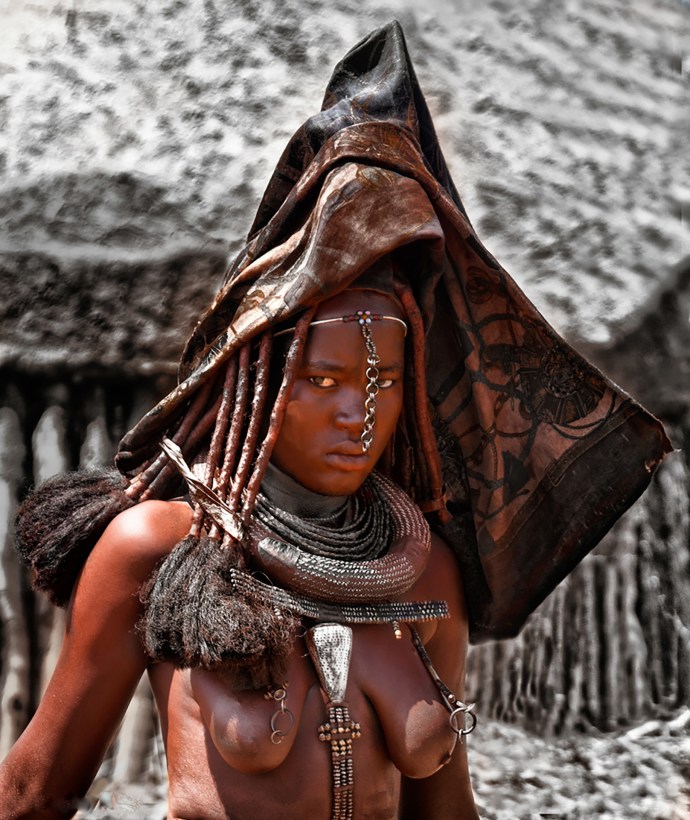 Naked in African villages
