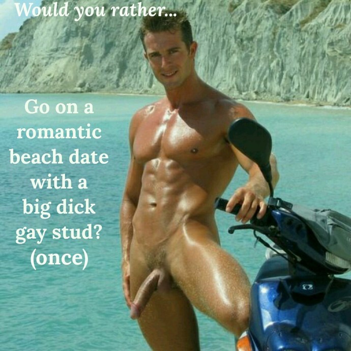 Naked men on the Nudium beach