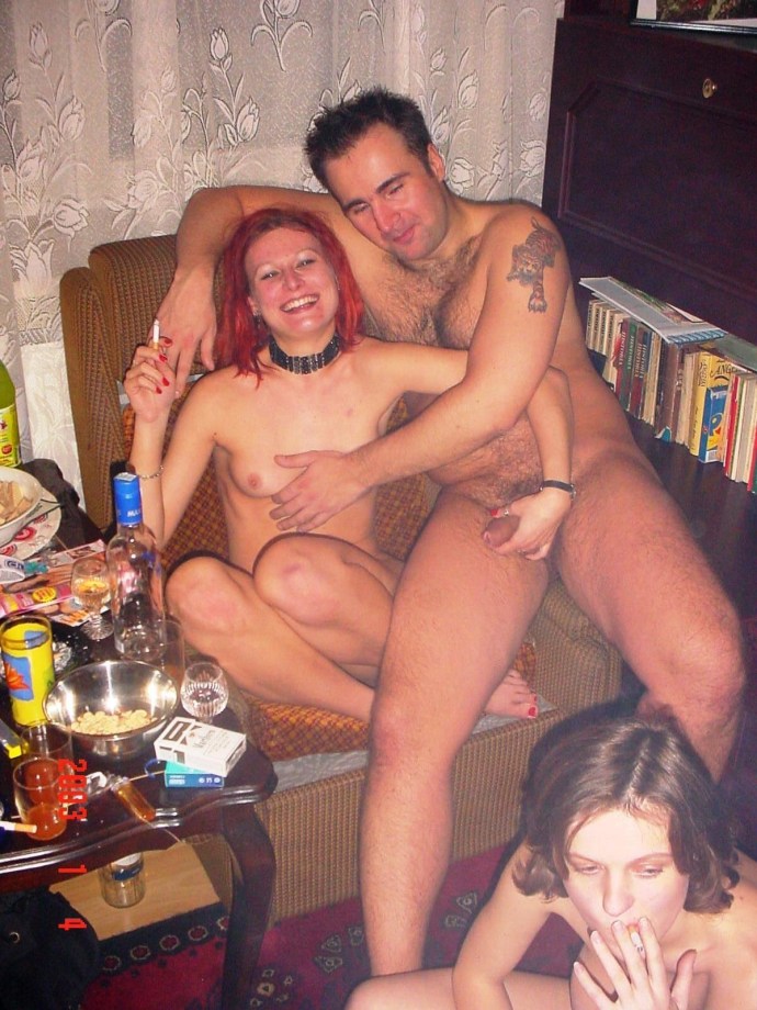 Drunk party of Russian swingers