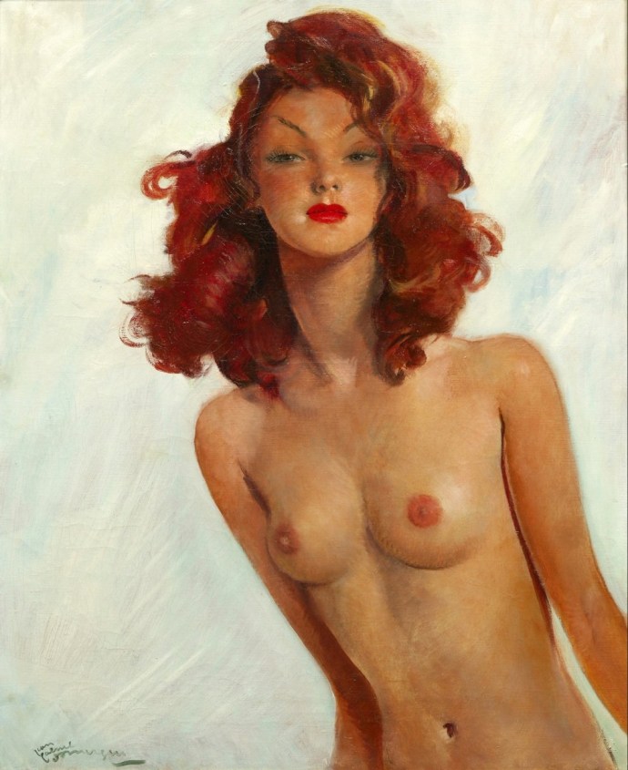 Naked hairy artists retro
