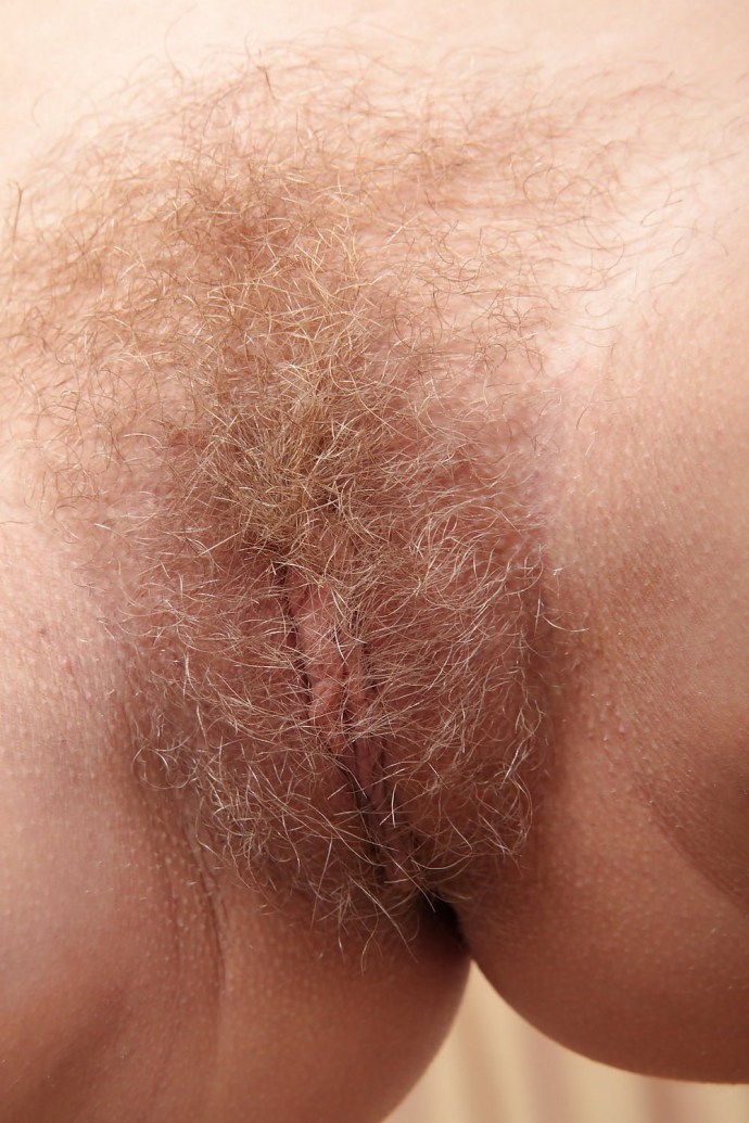 Beautiful hairy female pubis