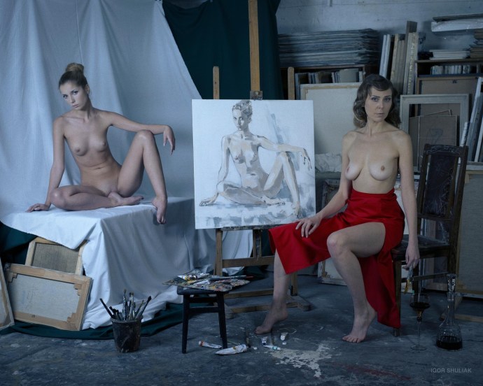 Naked beautiful model