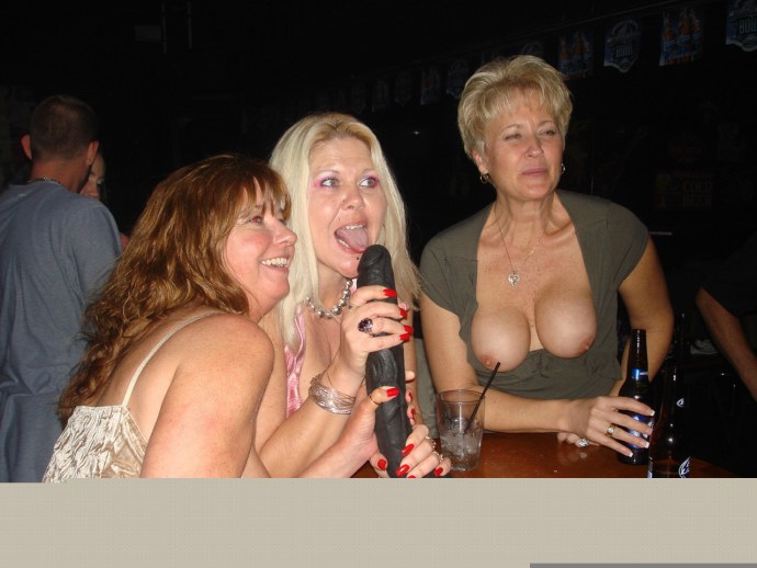 Naked mature women at a party!