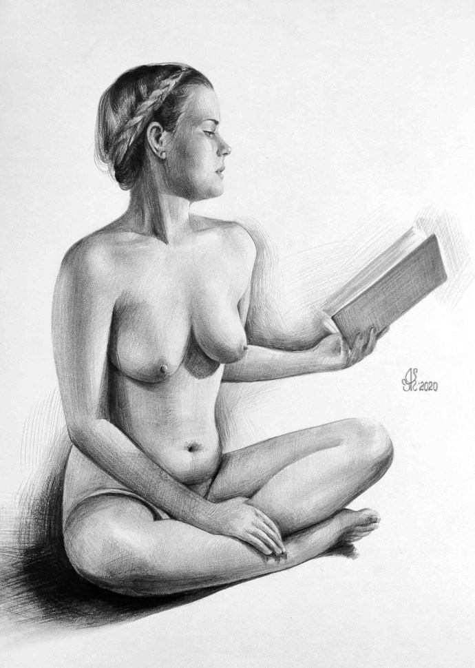 Portrait of nude