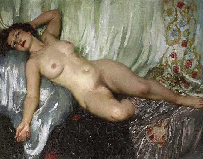 The artist's paintings Fried Erotica fell