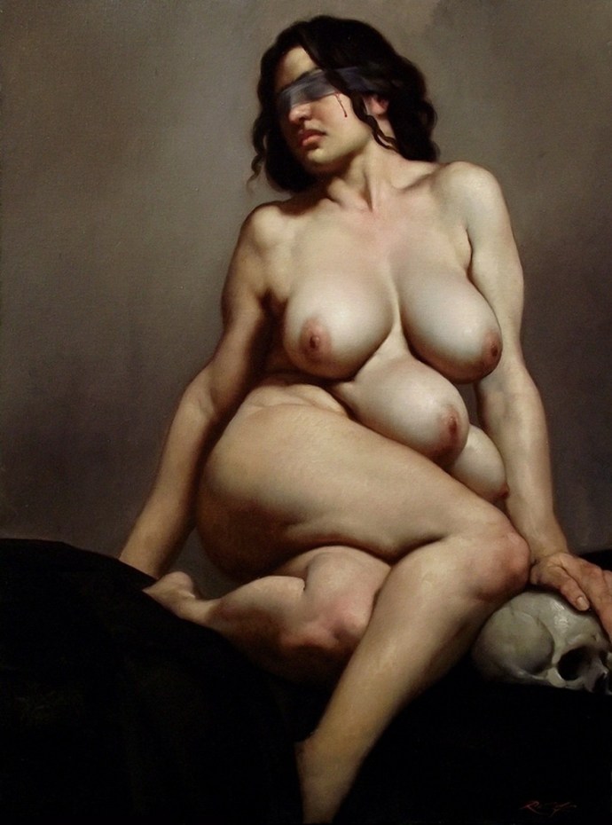 Fat women are naked paintings