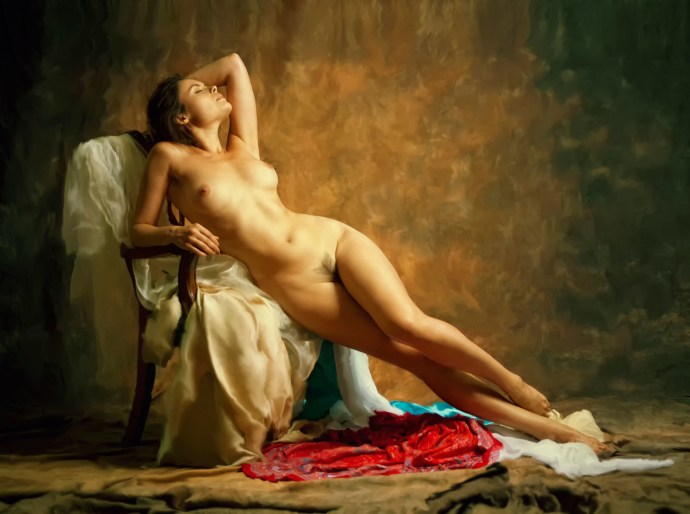 Painting Women's nudity standing