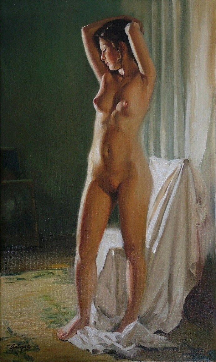 Laszlo artist Nude painting