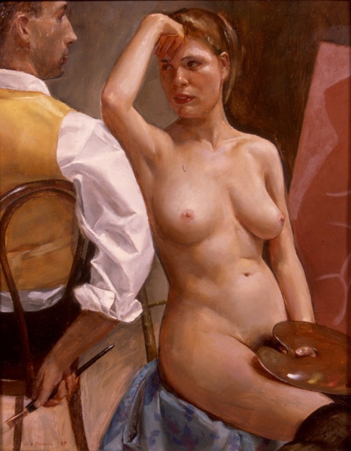 Normans Lindsay paintings naked