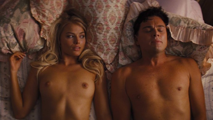 Margot Robbie Wolf with Wall Street Naked