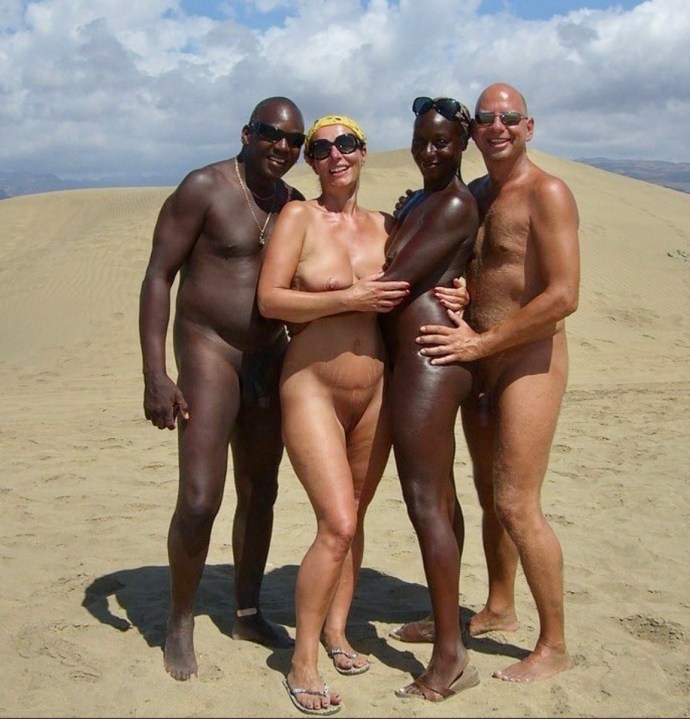 Blacks on a nudist beach