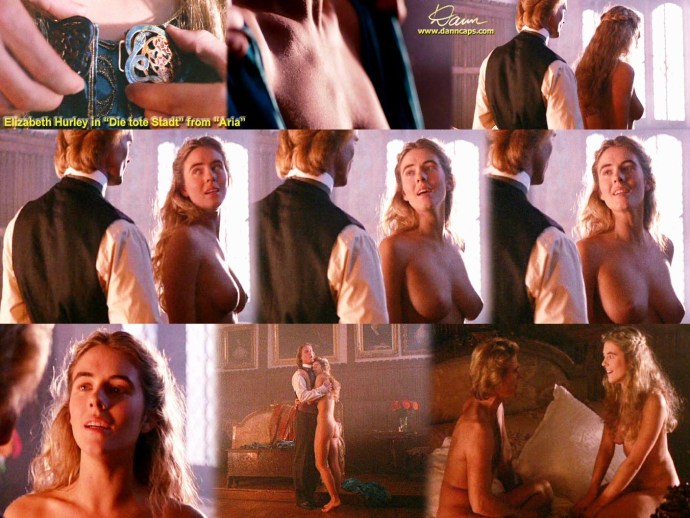 Elizabeth Hurley Naked in the film "Aria" (Aria, 1987, Robert Oltman)