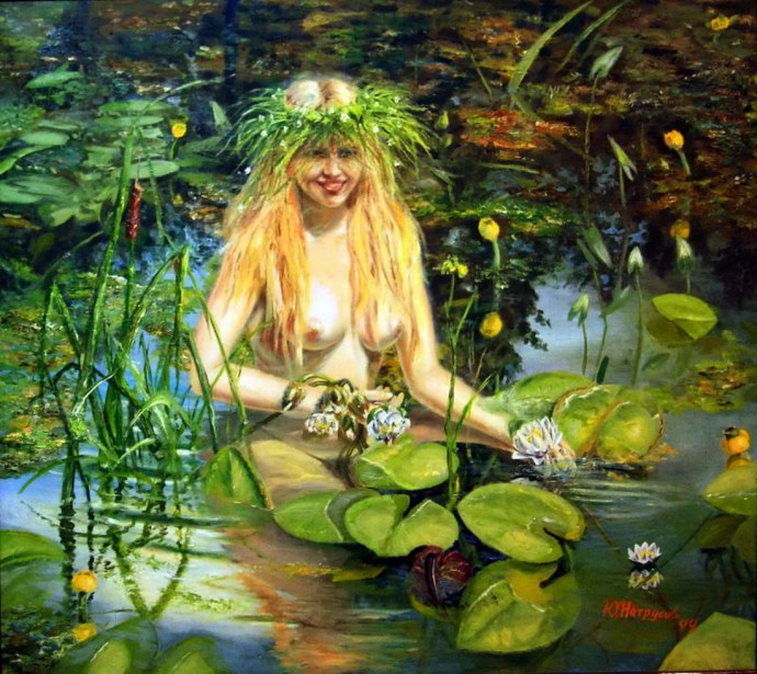 Night on Ivan Kupala Painting nude