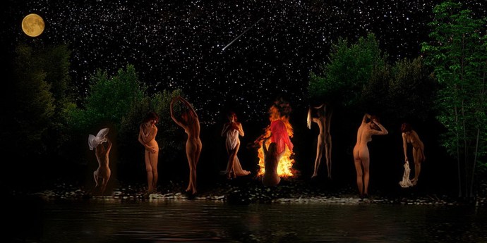 Swimming on Ivan Kupala Nagish