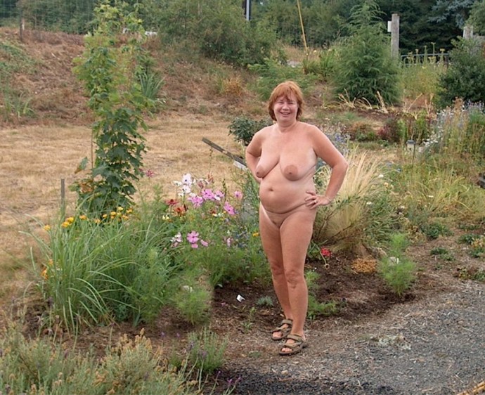 Adults naked in the country