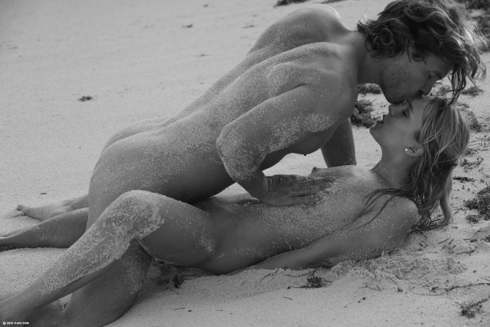 Naked guys on the beach fuck