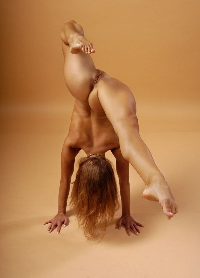 Naked flexible gymnasts