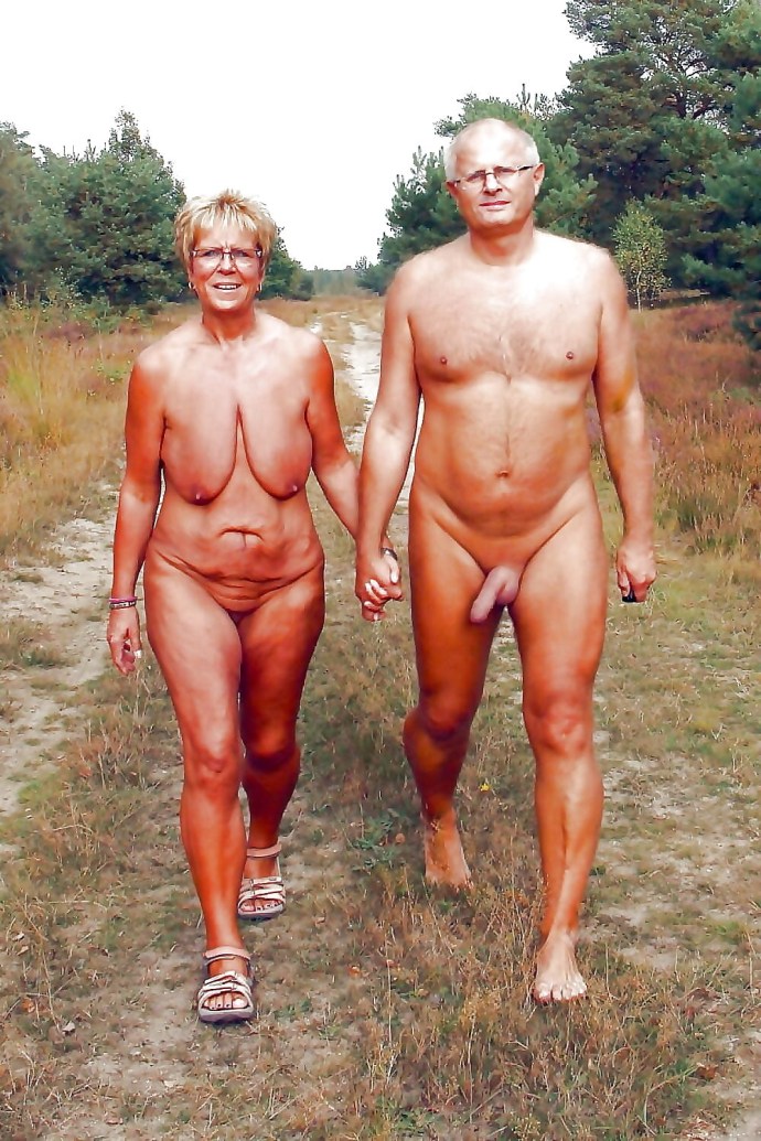 Naked couples on the beach