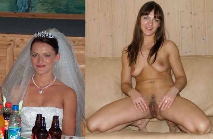 Brides dressed and striped