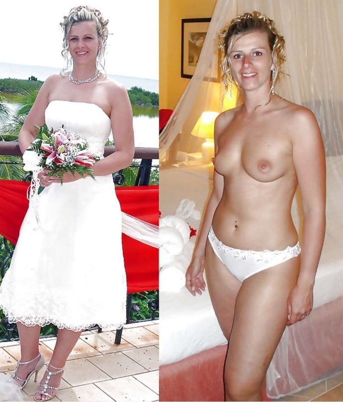 Naked brides after the wedding