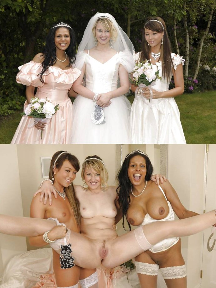 Naked girls at the wedding