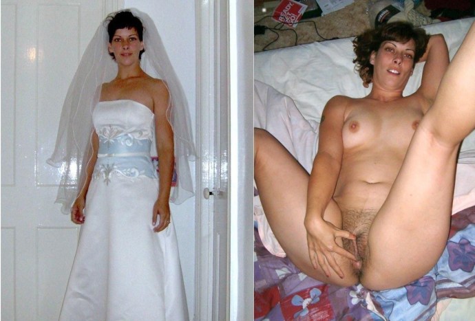 Naked brides after the wedding