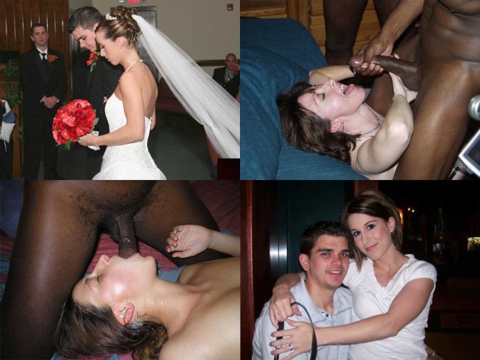 Home gangbang with two men