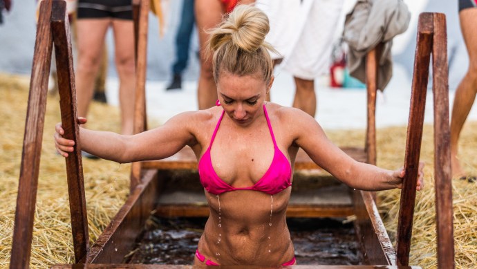 Women swim