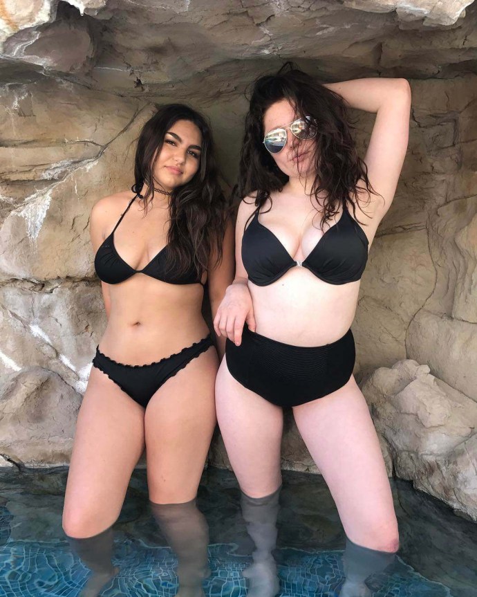 Emma Kennah in a swimsuit