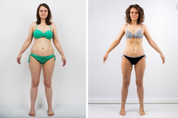 Figure before and after