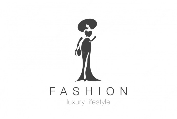 The silhouette of a woman Logo