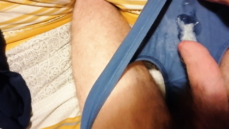 A man finished his underpants