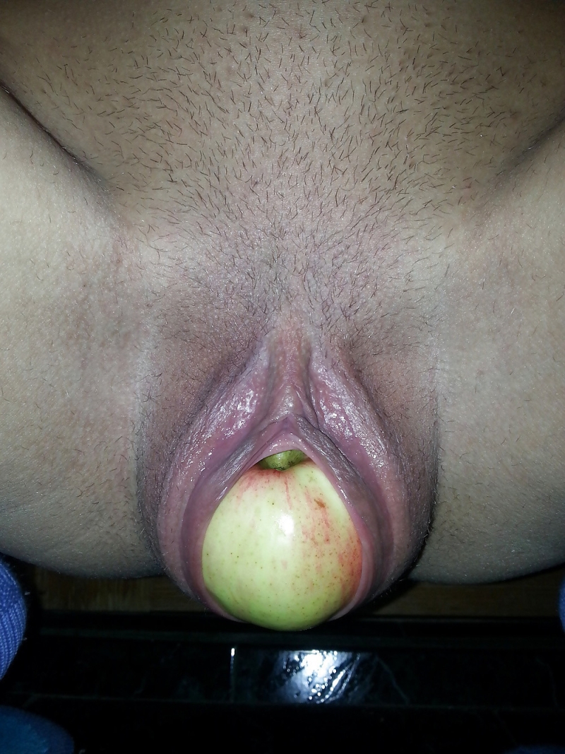 Huge objects in the vagina