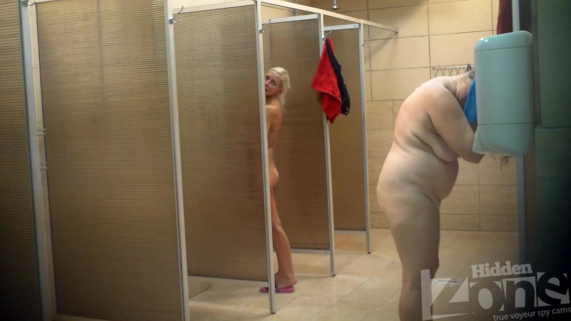 Camera in a female shower