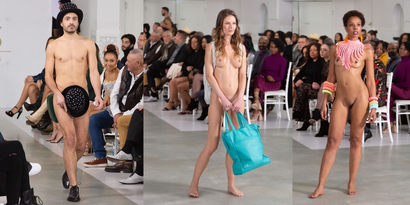 Naked fashion models at shows