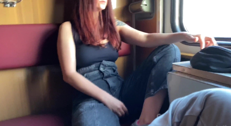 I slept on the train