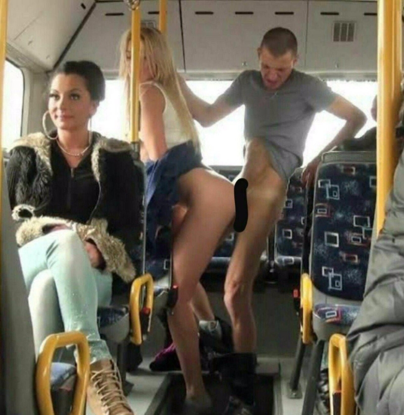 Divide the girl on the bus